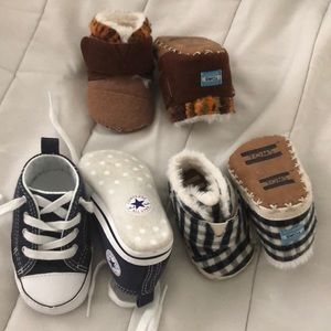 Newborn toms and size 3 converse bundle